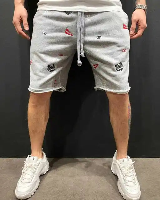 Leuke joggershorts met print