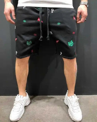 Leuke joggershorts met print