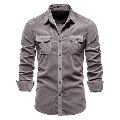 Camisa casual de pana de lujo