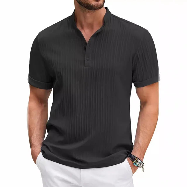 Camisa de lujo con rayas de golf