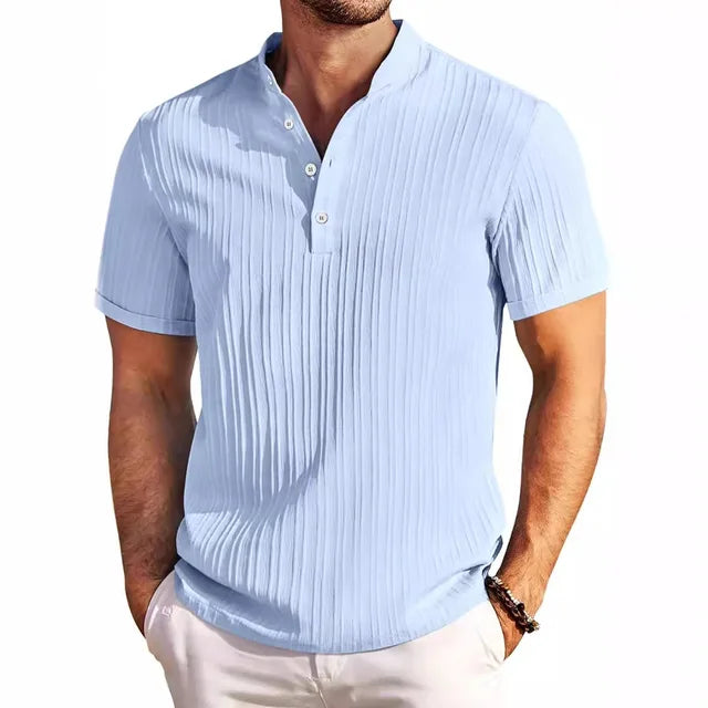 Camisa de lujo con rayas de golf