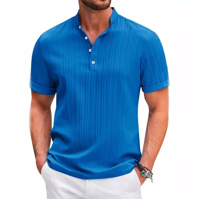 Camisa de lujo con rayas de golf