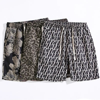 Short de verano con cintura elástica estampado