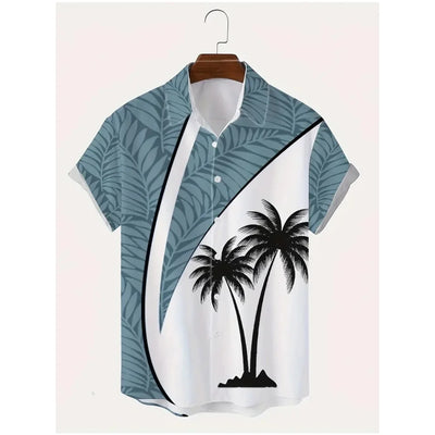 Camiseta de verano árbol hawaiano