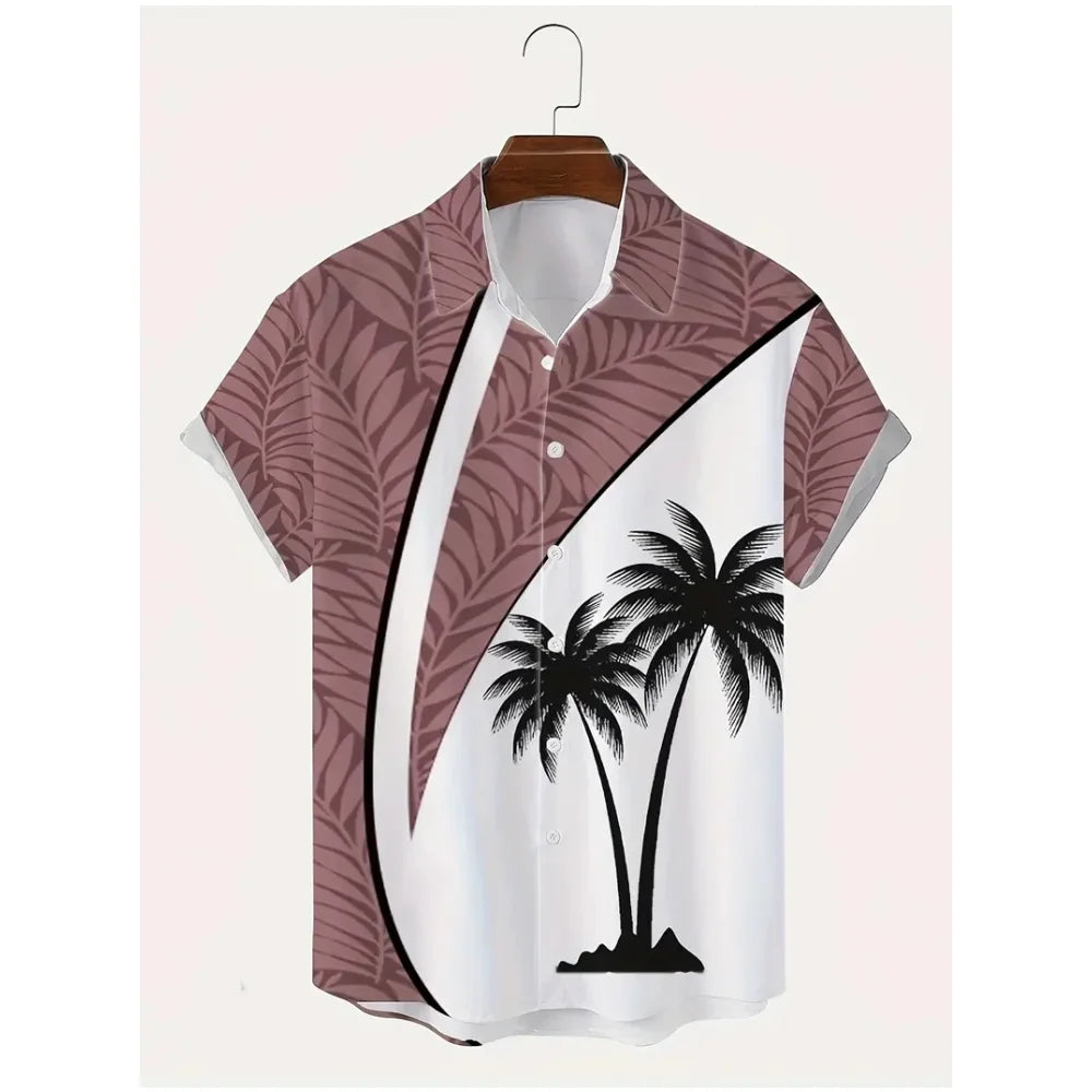 Camiseta de verano árbol hawaiano