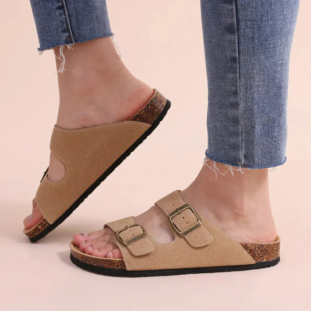 Sandalias con doble hebilla