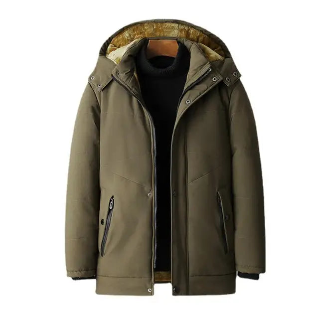 Parka gruesa con capucha