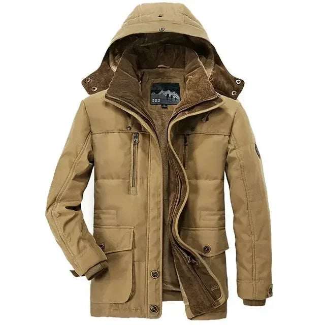 Parka de invierno con capucha