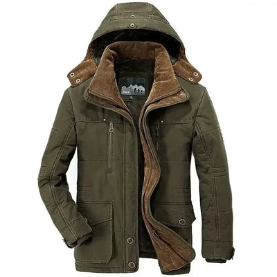 Parka de invierno con capucha