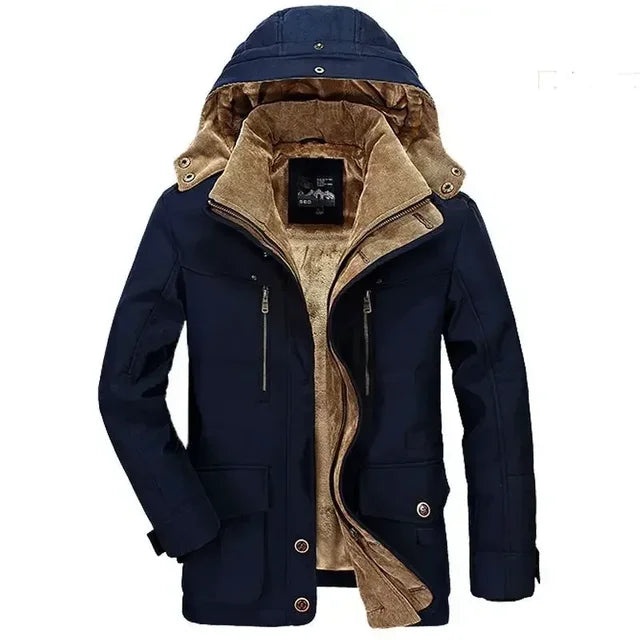 Parka de invierno con capucha