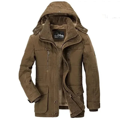 Parka de invierno con capucha