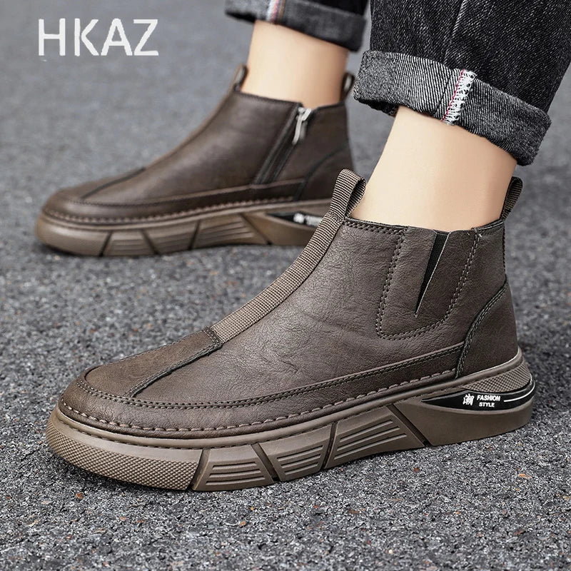 Piensa en botas slip-on