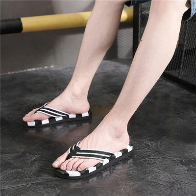 Chanclas de rayas