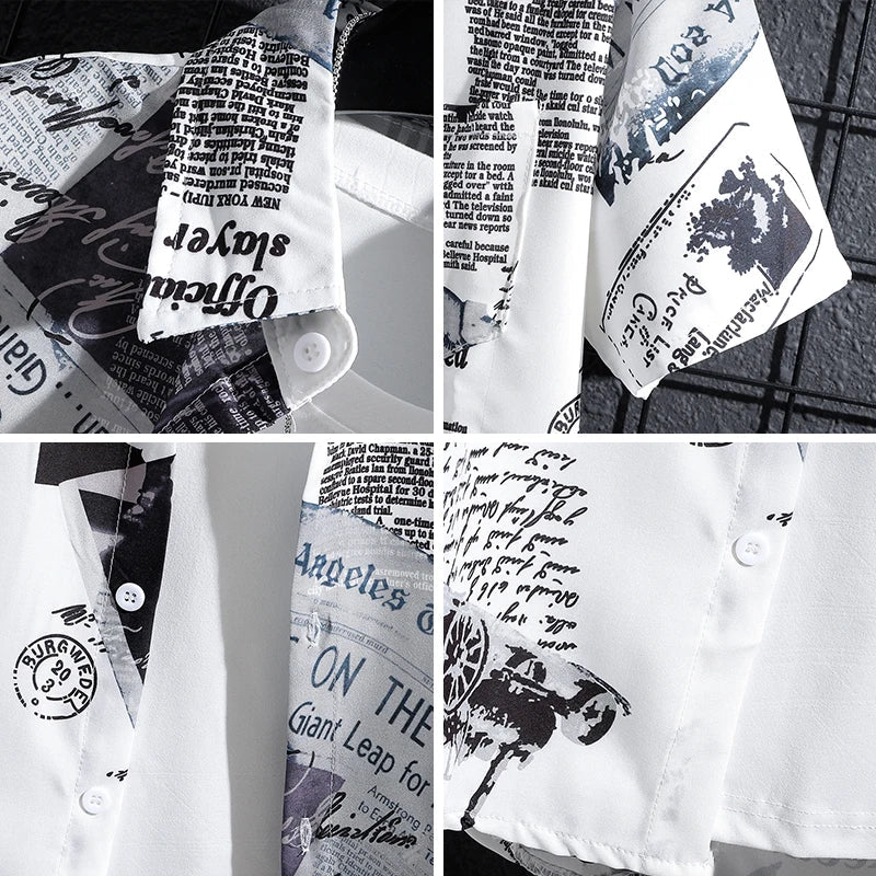 Camisa de diario estampada