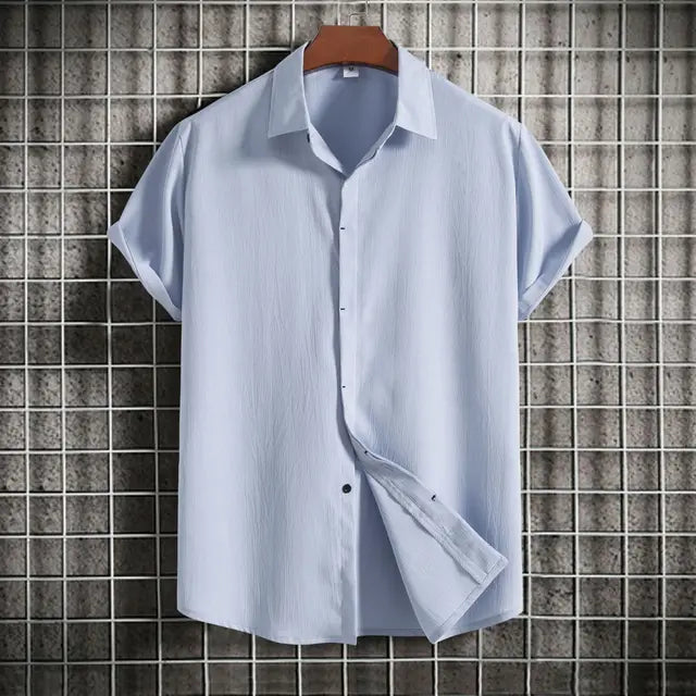 Camisa lisa de lino