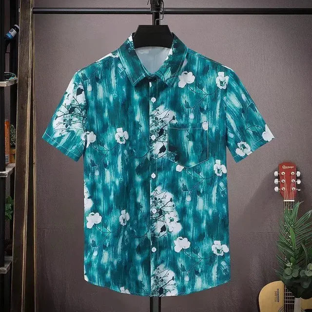 Camisa con diseño floral cepillado