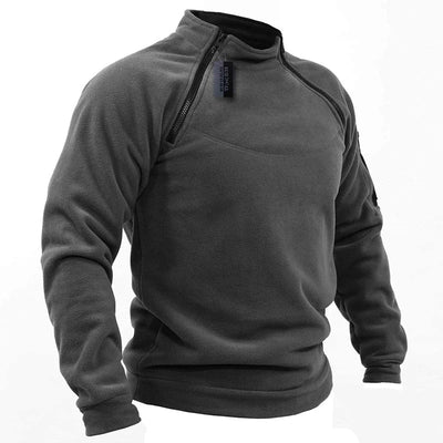 Fleece sweatshirt met rits