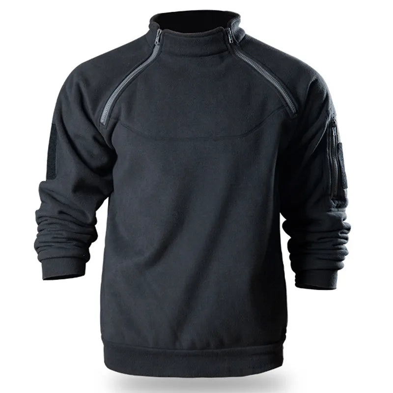 Fleece sweatshirt met rits