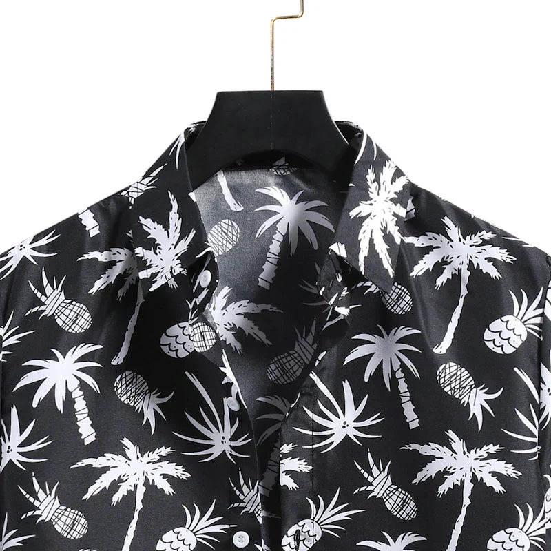 Camisa con estampado de piña