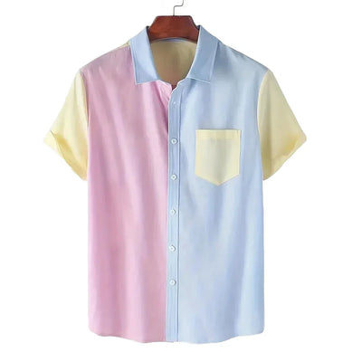 Camisa bloque pastel