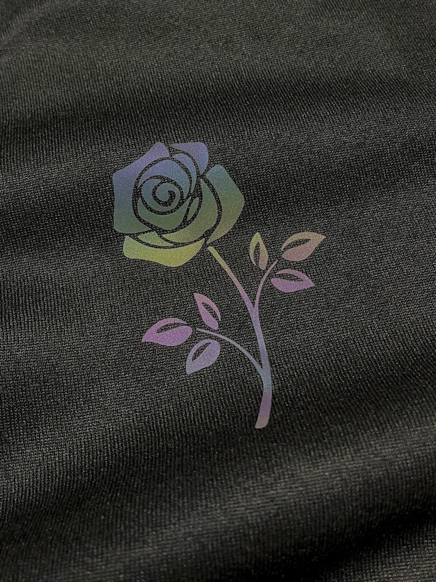 Sudadera con capucha y rosa sencilla