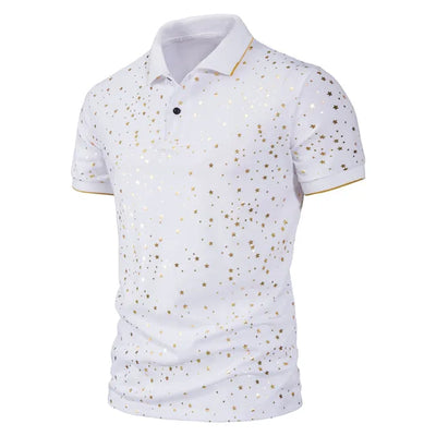 Polo con estampado de estrellas