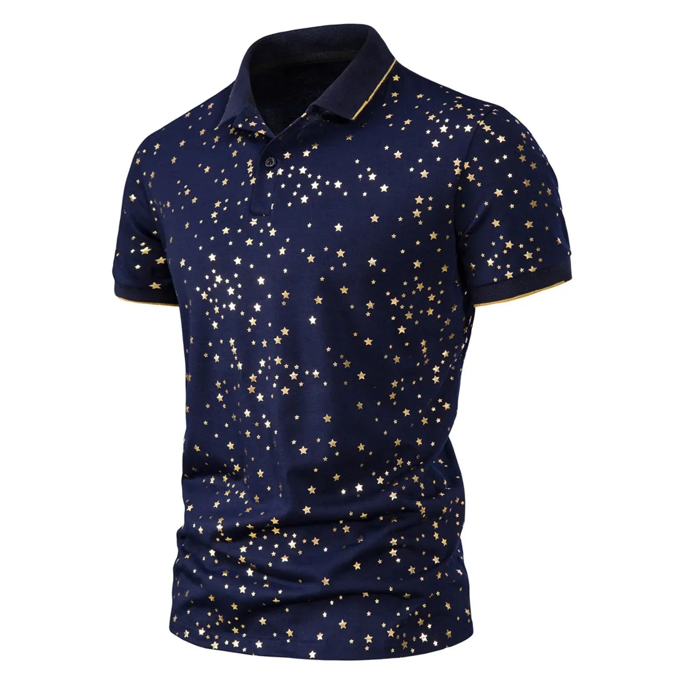 Polo con estampado de estrellas