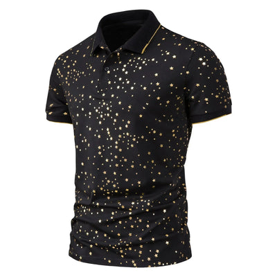 Polo con estampado de estrellas