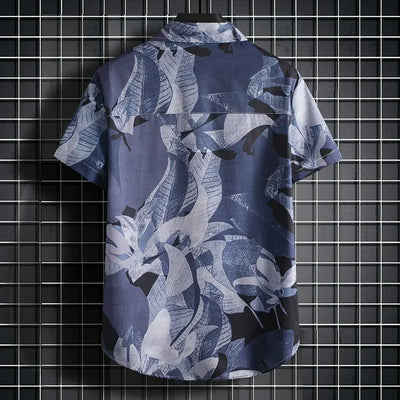 Camisa con cuello Leaf Plant