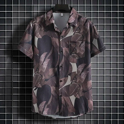 Camisa con cuello Leaf Plant